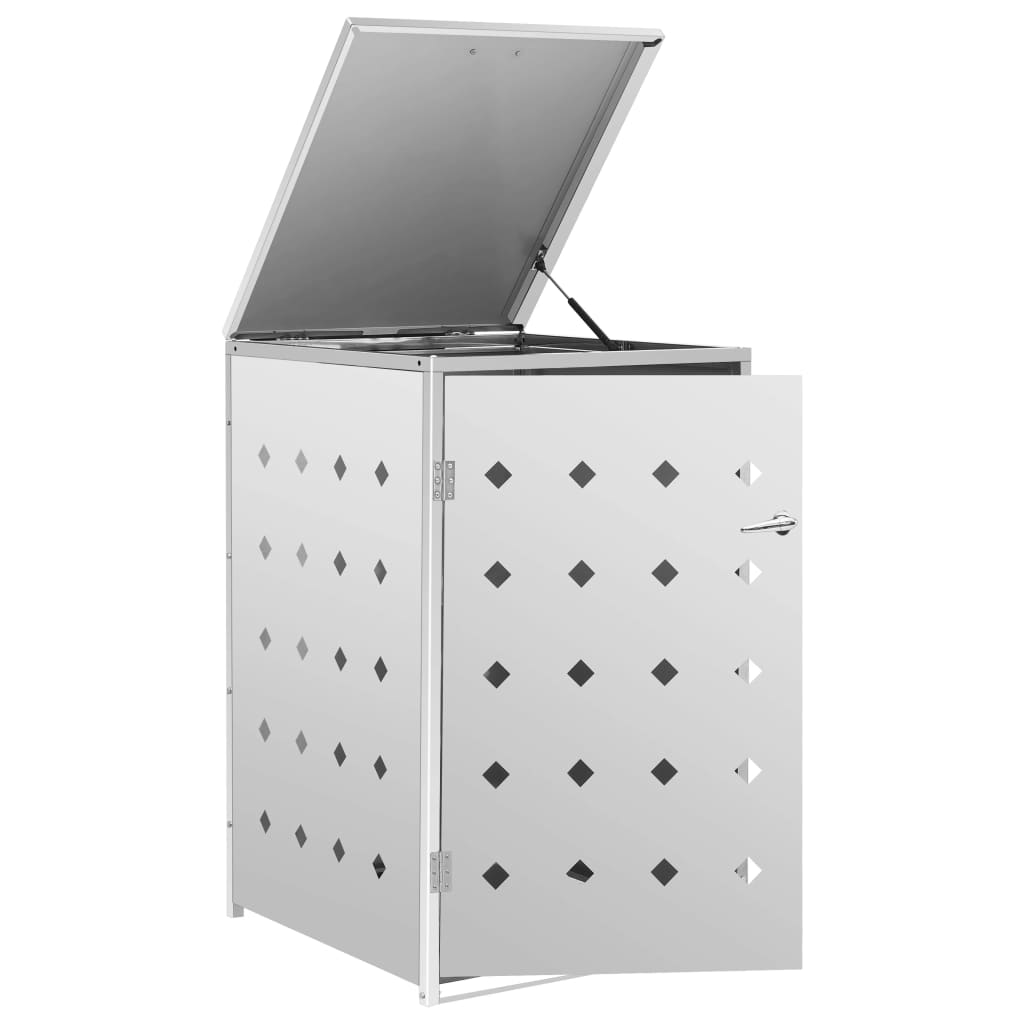 Copribidone Per Spazzatura Singolo 240 L In Acciaio Inox