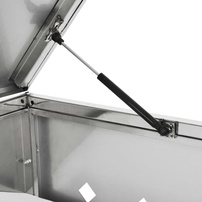 Copribidone Per Spazzatura Singolo 240 L In Acciaio Inox