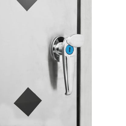 Copribidone Per Spazzatura Singolo 240 L In Acciaio Inox