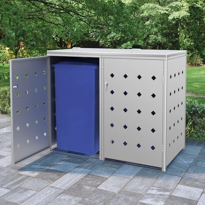Copribidone Per Spazzatura Singolo 240 L In Acciaio Inox