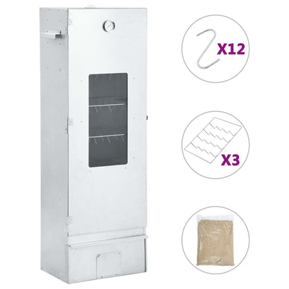 Forno Affumicatore Bbq Con Tavolino In Acciaio Zincato