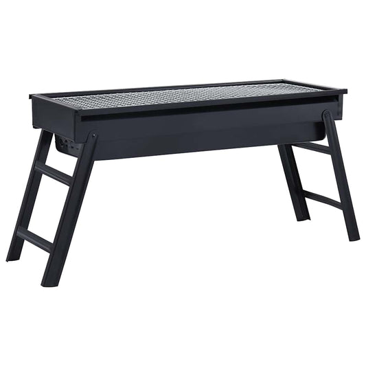 Griglia Barbecue Da Campeggio Portatile In Acciaio 60X22,5X33Cm