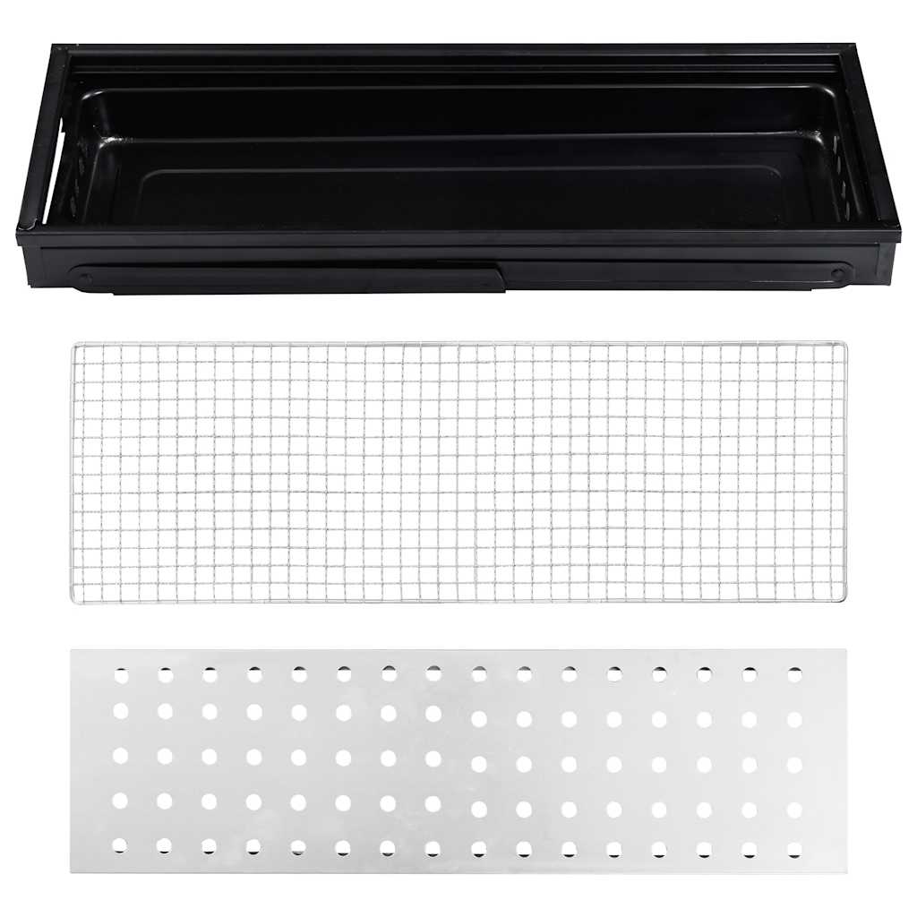 Griglia Barbecue Da Campeggio Portatile In Acciaio 60X22,5X33Cm