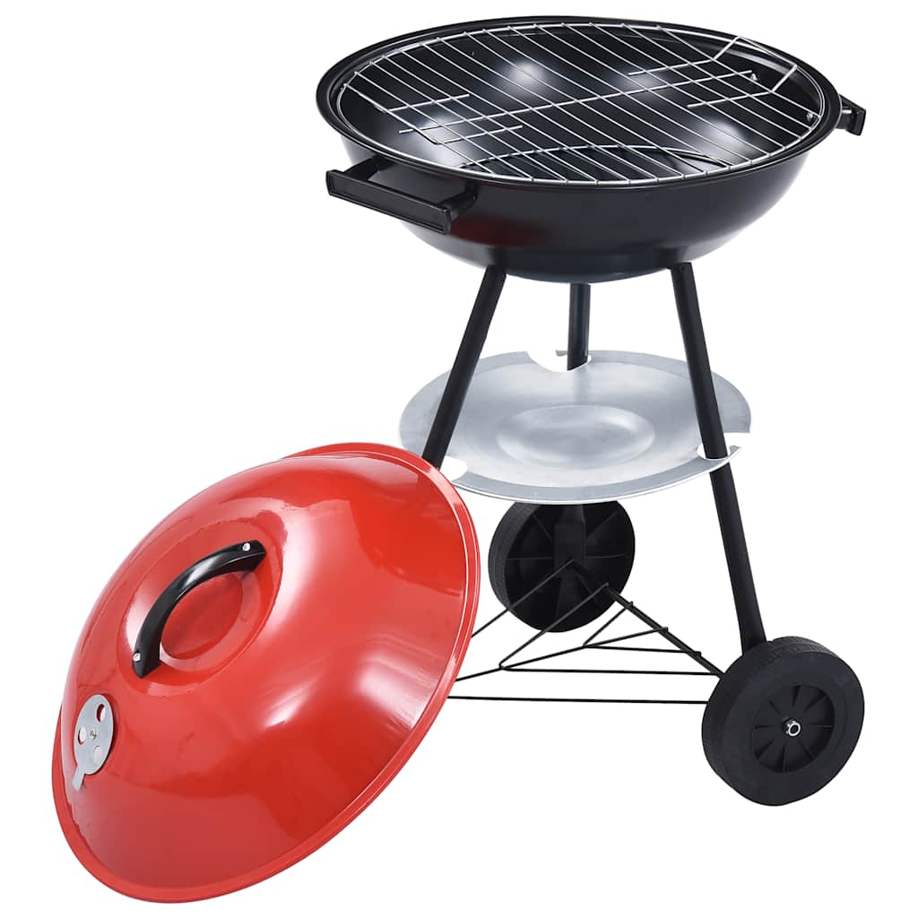 Barbecue A Carbone Kettle Portatile Xxl Con Ruote 44 Cm