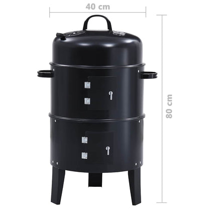 Griglia Barbecue A Carbone 3-In-1 40X80 Cm