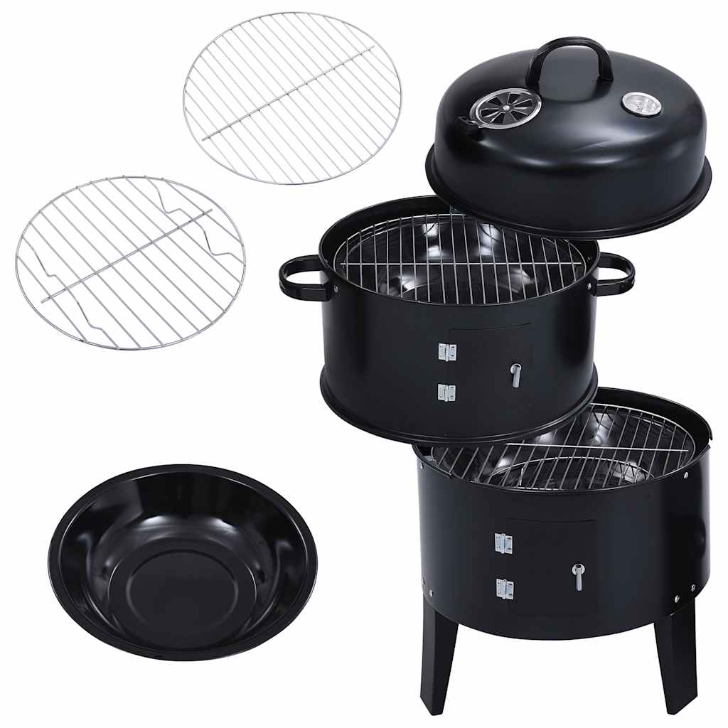 Griglia Barbecue A Carbone 3-In-1 40X80 Cm