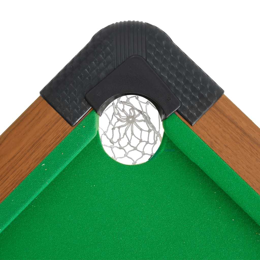 Tavolo Da Biliardo 4 Piedi 122X61X76 Cm Marrone Nero Lucido