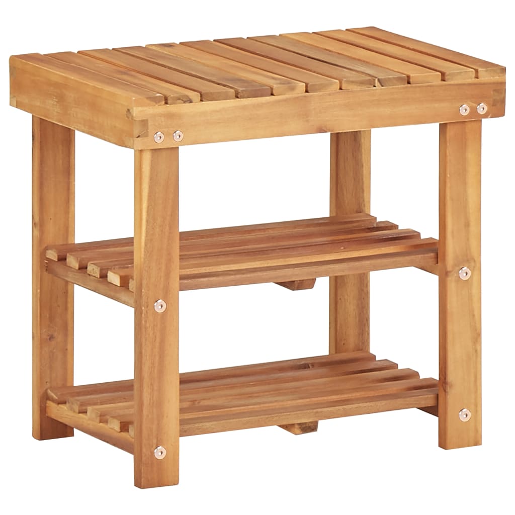 Scarpiera 90X32X In Legno Massello Di Acacia