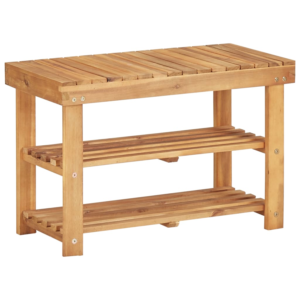 Scarpiera 90X32X In Legno Massello Di Acacia