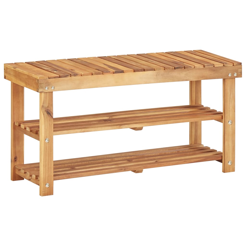 Scarpiera 90X32X In Legno Massello Di Acacia