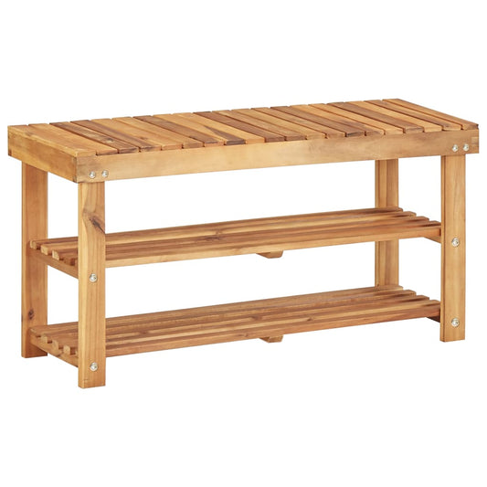 Scarpiera 90X32X In Legno Massello Di Acacia