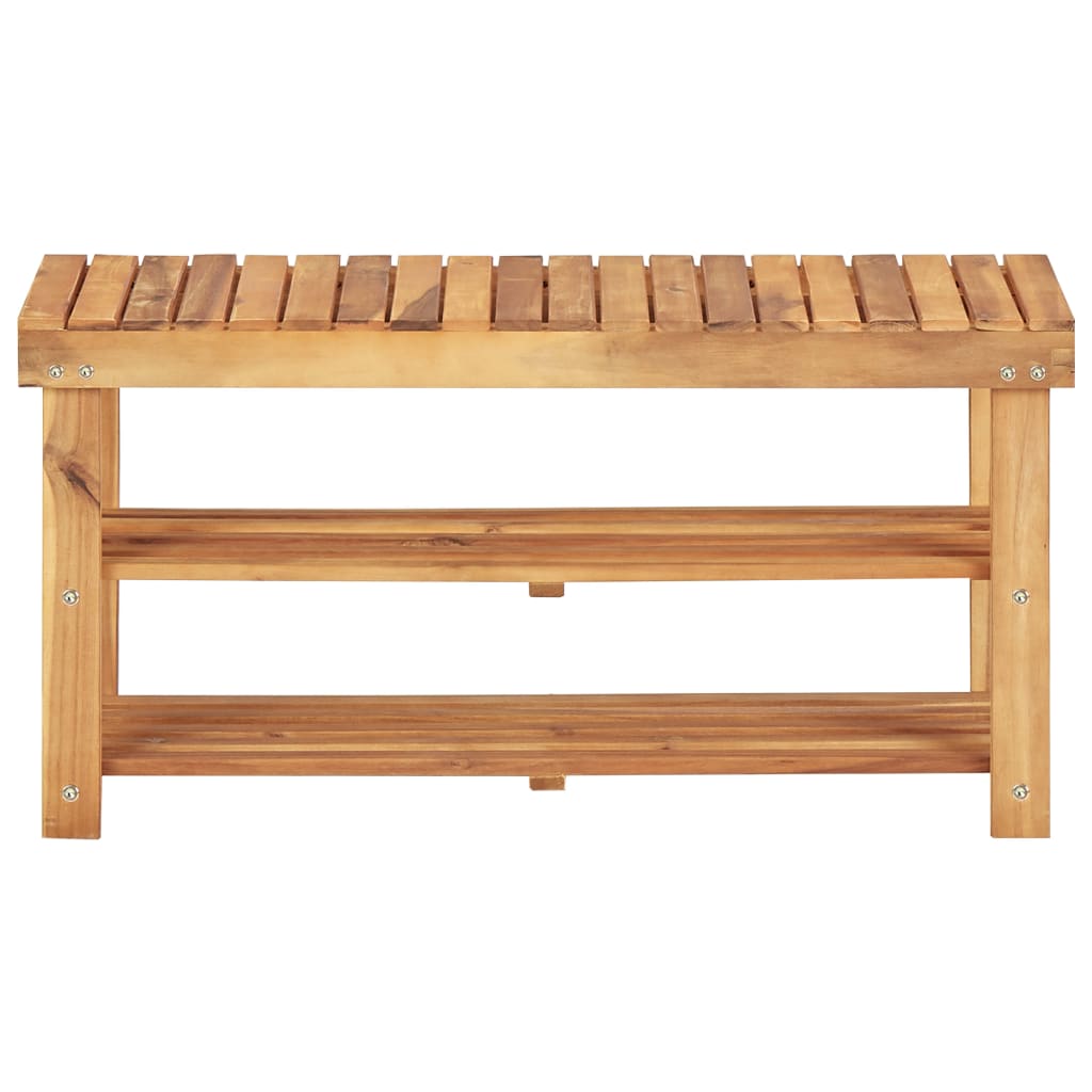 Scarpiera 90X32X In Legno Massello Di Acacia