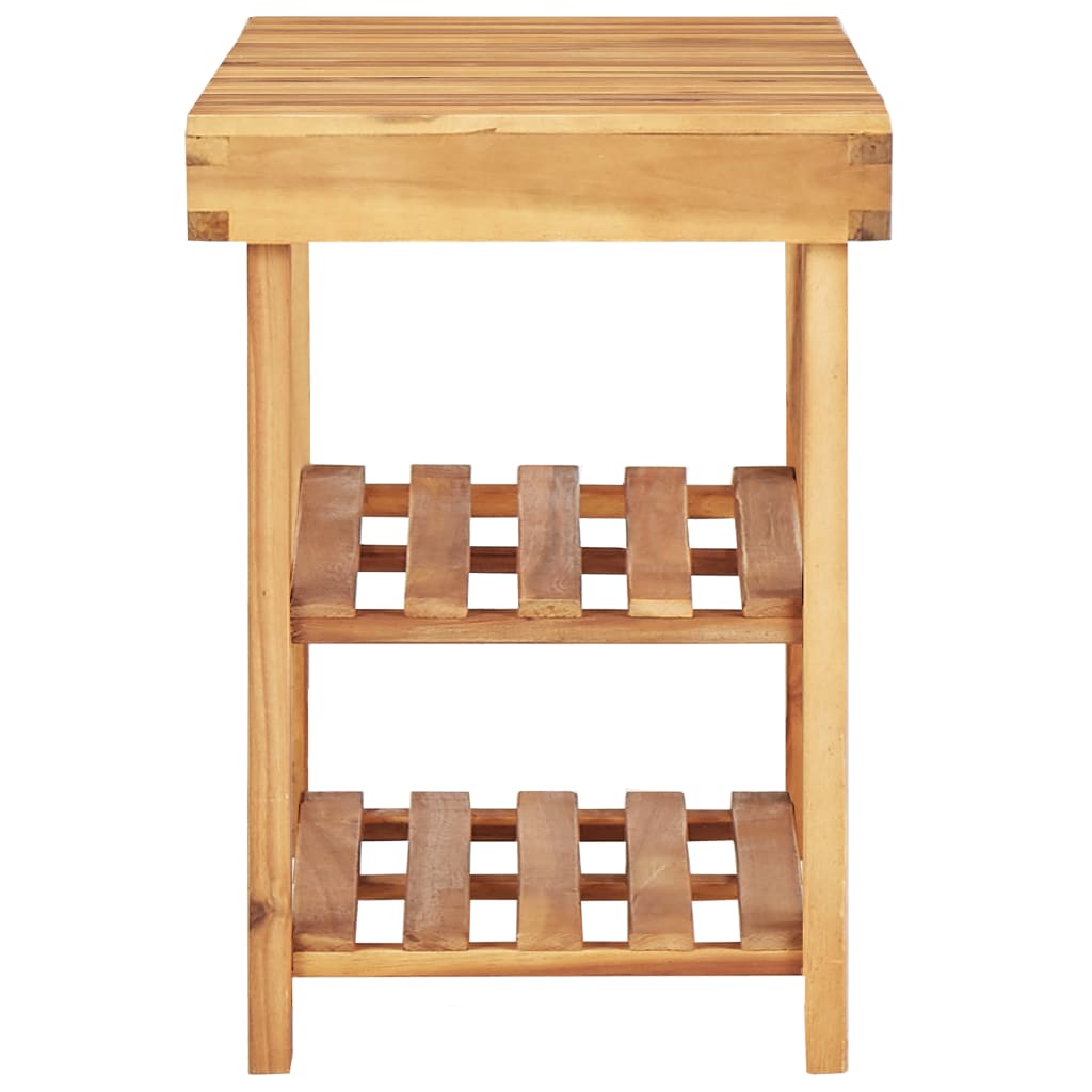 Scarpiera 90X32X In Legno Massello Di Acacia