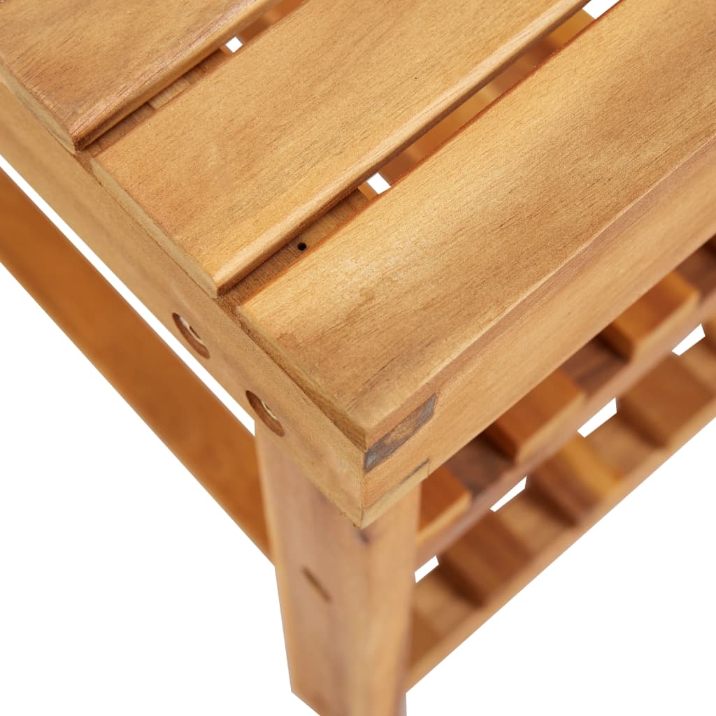 Scarpiera 90X32X In Legno Massello Di Acacia