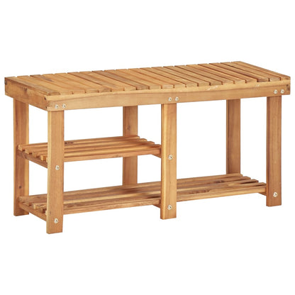 Scarpiera 90X32X46 Cm In Legno Massello Di Acacia