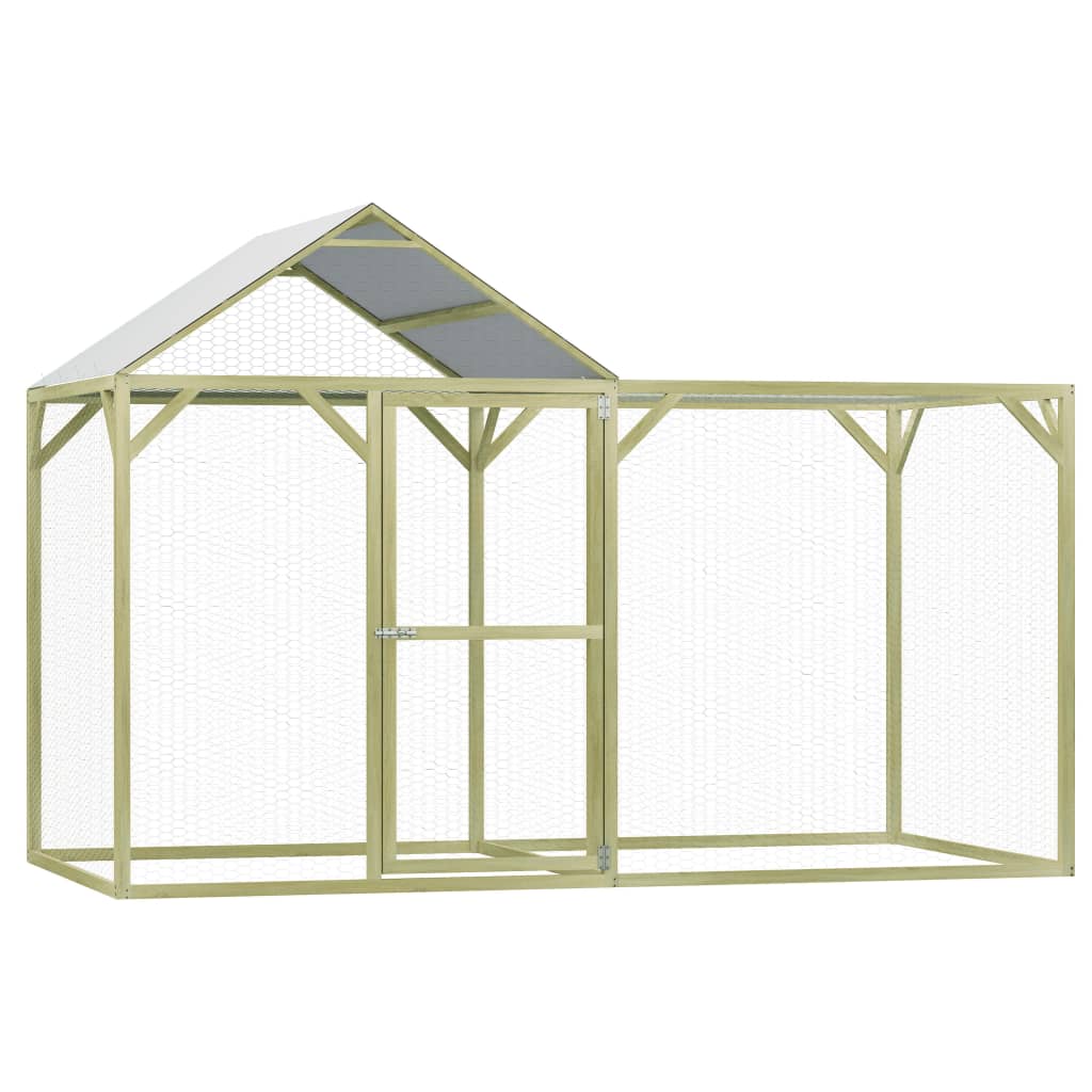 Pollaio 3X1,5X2 M In Legno Di Pino Impregnato