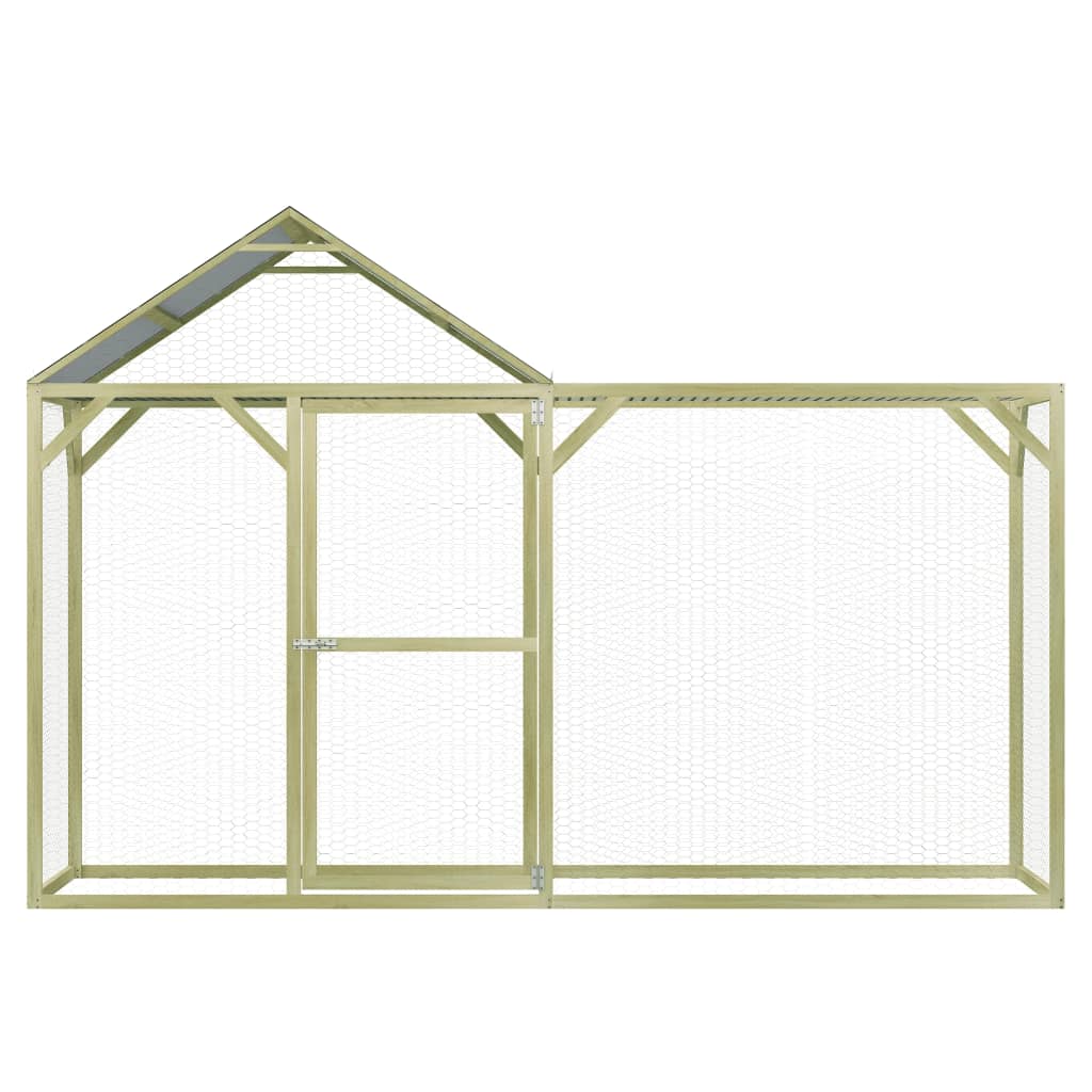 Pollaio 3X1,5X2 M In Legno Di Pino Impregnato