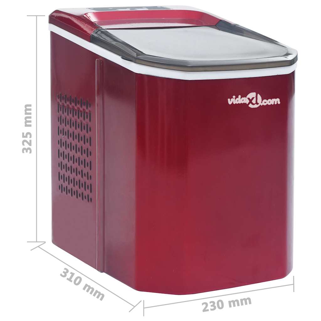 Macchina Per Il Ghiaccio Rossa 1,4 L 15 Kg / 24 H