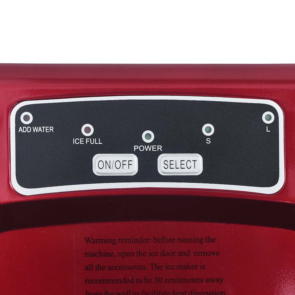 Macchina Per Il Ghiaccio Rossa 1,4 L 15 Kg / 24 H