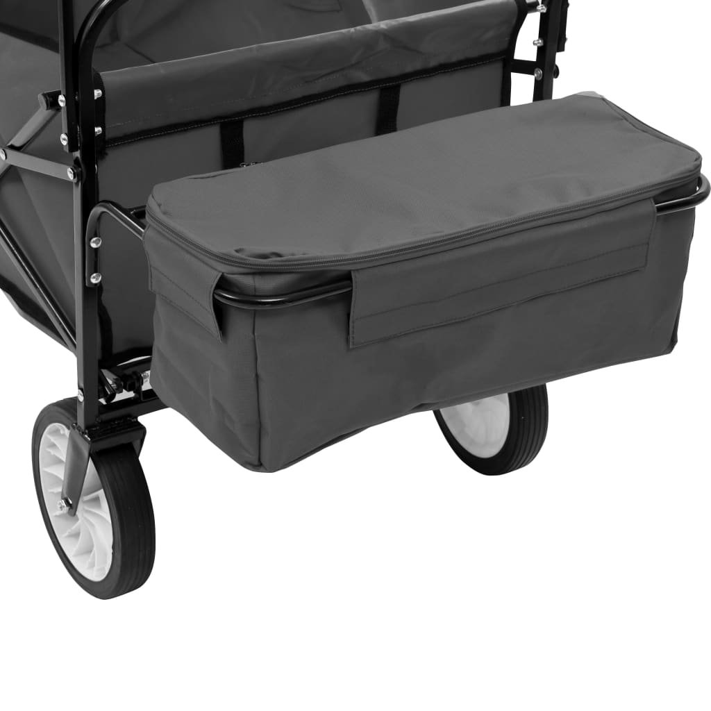 Carrello Pieghevole A Mano Con Tettuccio In Acciaio