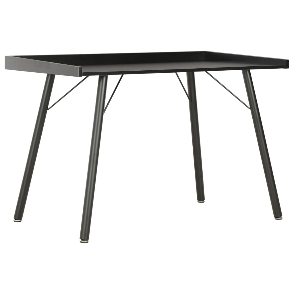 Scrivania Nera 90X50X79 Cm
