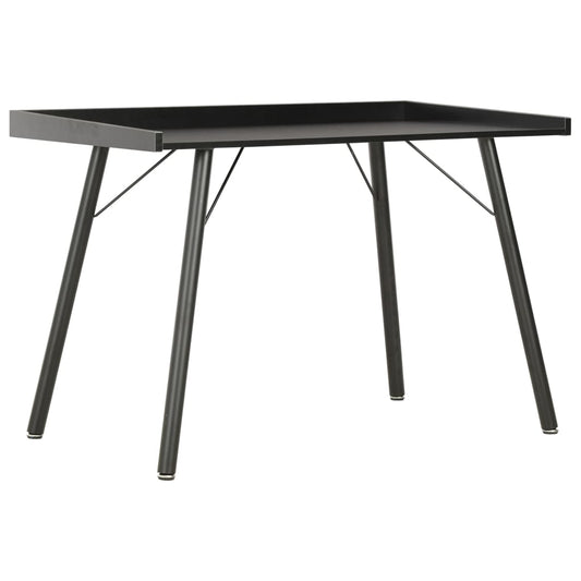 Scrivania Nera 90X50X79 Cm