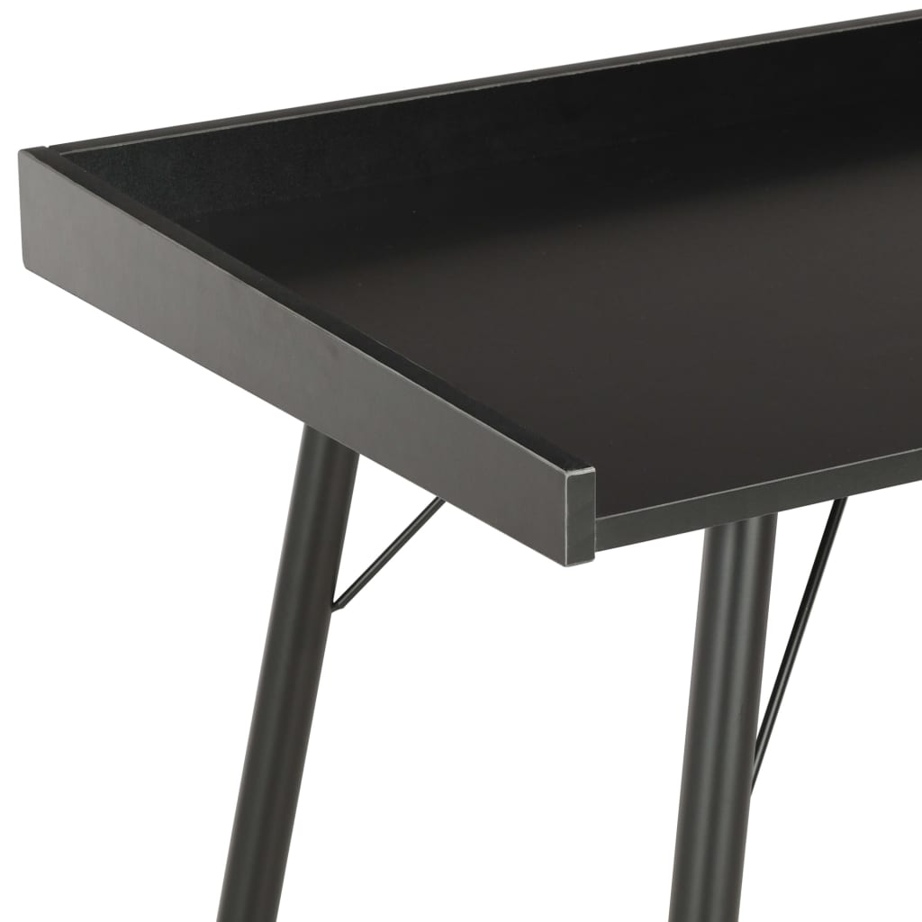 Scrivania Nera 90X50X79 Cm