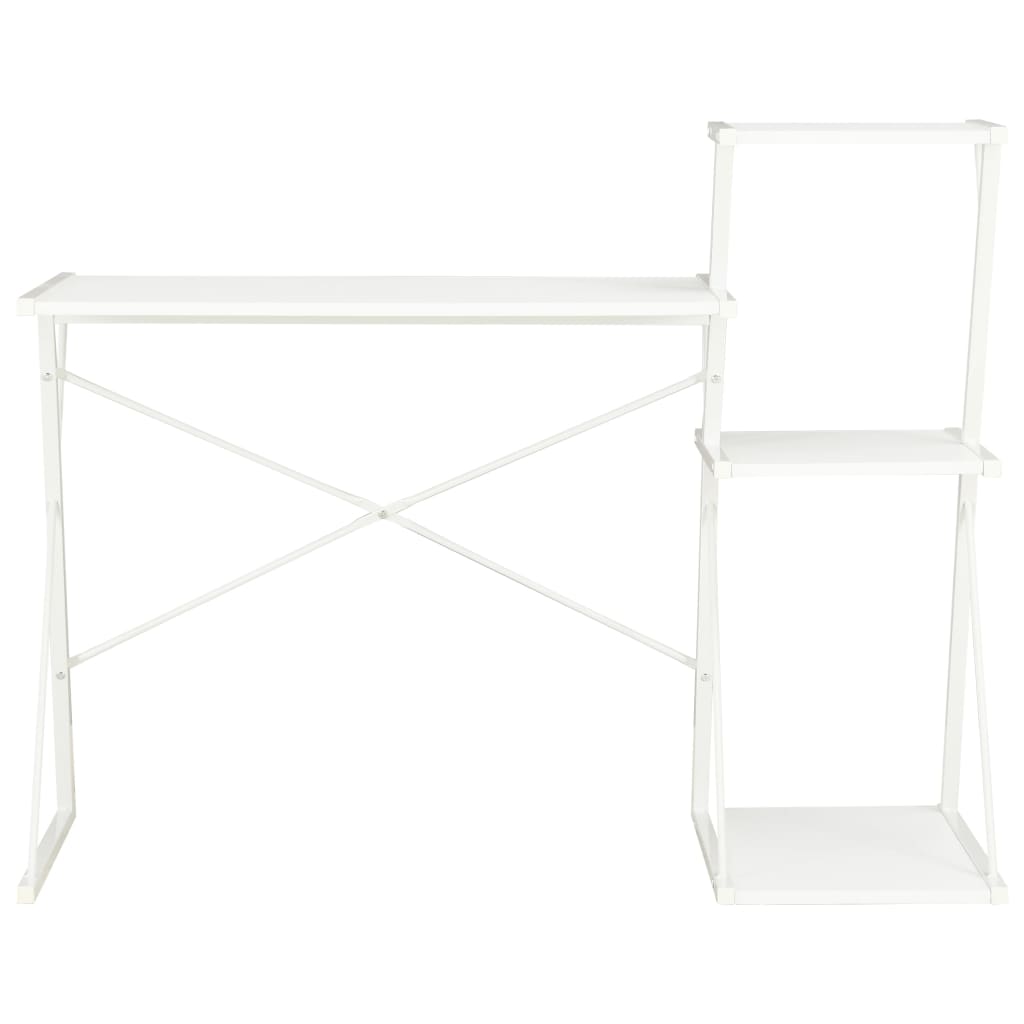 Scrivania Con Ripiano Bianca 116X50X93 Cm