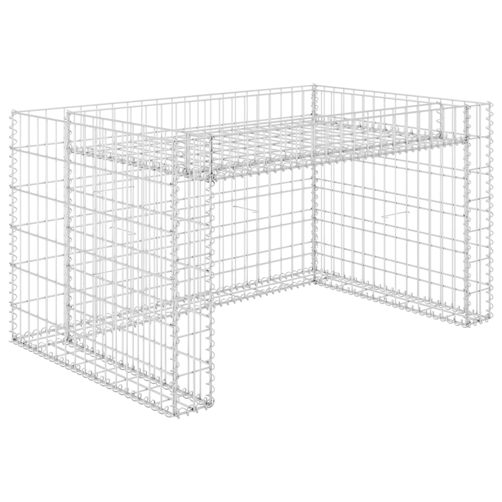 Casetta Rasaerba Con Fioriera Rialzata 110X80X60Cm Filo Acciaio
