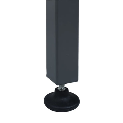 Banco Da Lavoro Nero 120X60X85 Cm In Acciaio