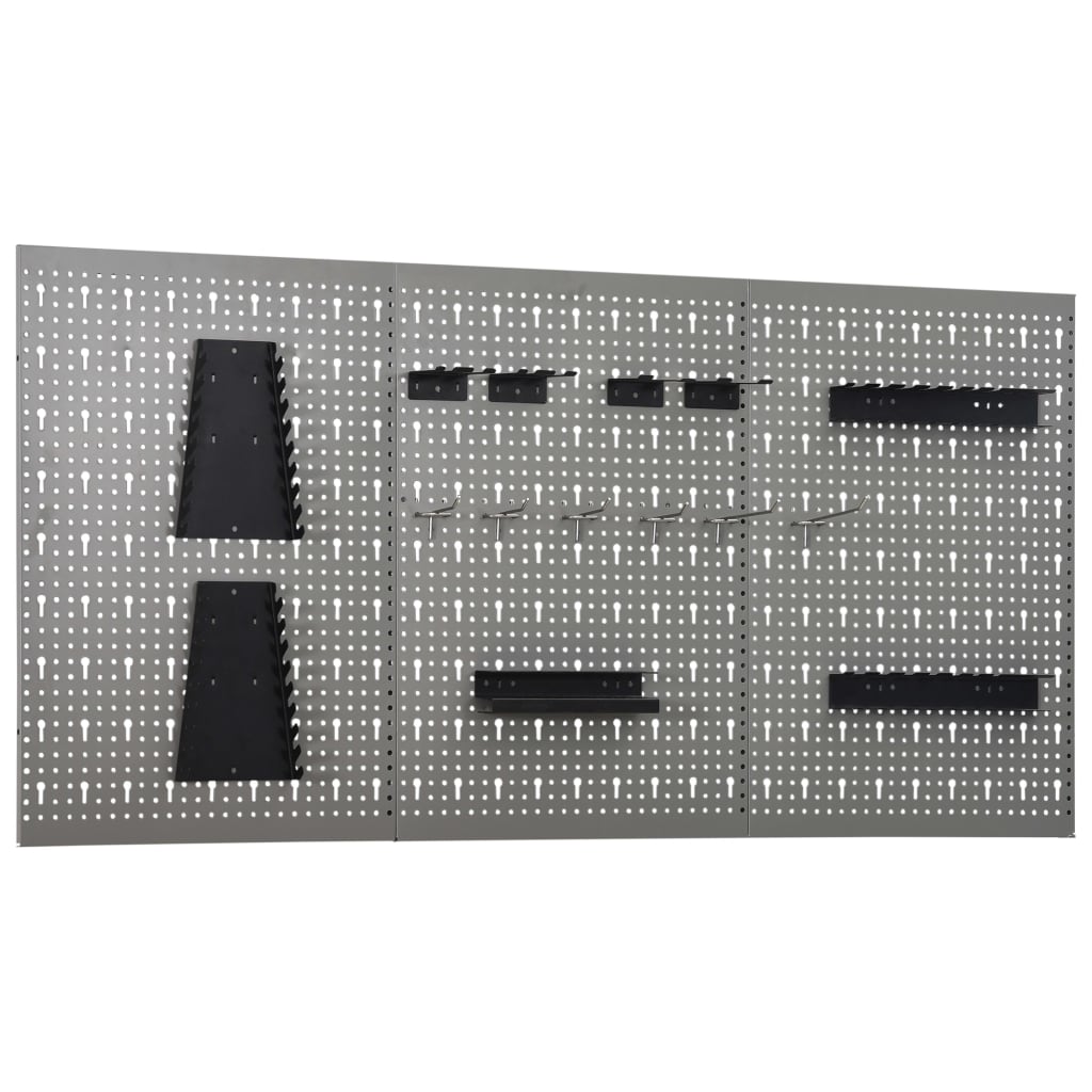 Pannelli Per Utensili A Parete 4 Pz 40X58 Cm Acciaio