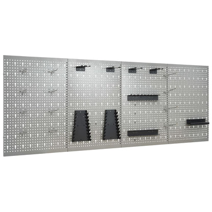 Pannelli Per Utensili A Parete 4 Pz 40X58 Cm Acciaio