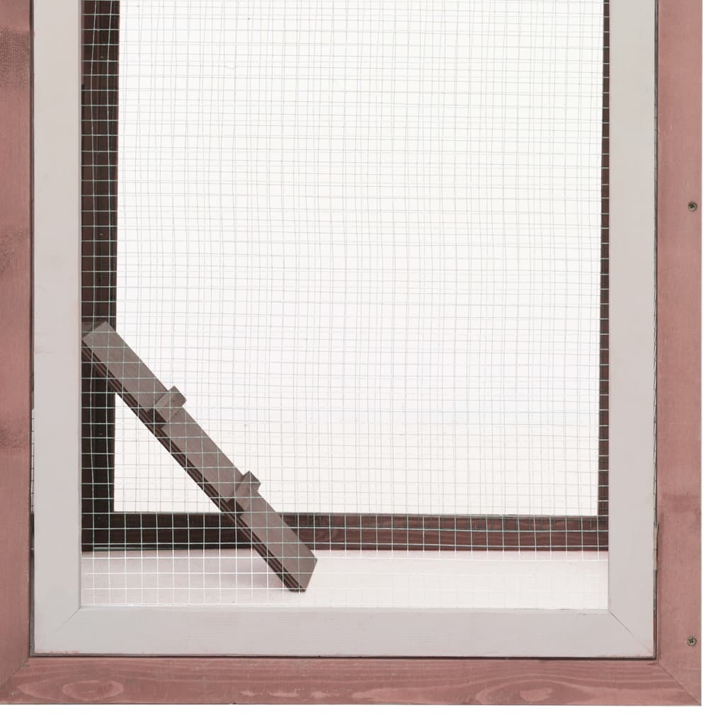 Pollaio 170X81X110 Cm In Legno Massello Di Pino E Abete