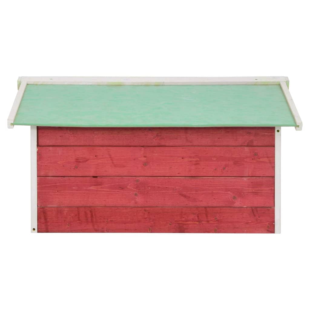 Casetta Per Tosaerba Robotizzato 72X87X50 Cm Rossa Bianca Abete