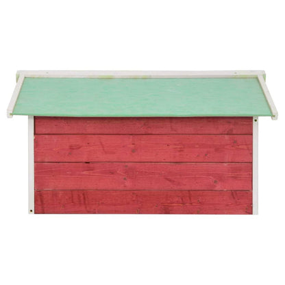 Casetta Per Tosaerba Robotizzato 72X87X50 Cm Rossa Bianca Abete