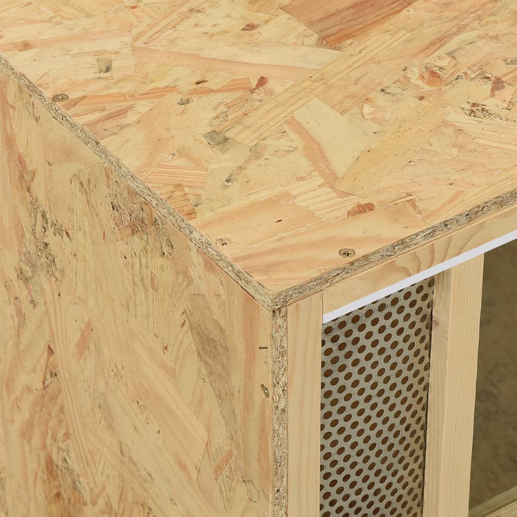 Terrario In Legno Multistrato 80X40X40 Cm Beige