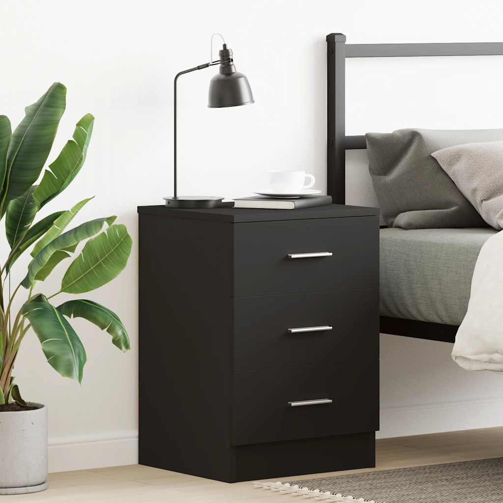 Comodini 2 Pz 38X35X55 Cm In Legno Multistrato