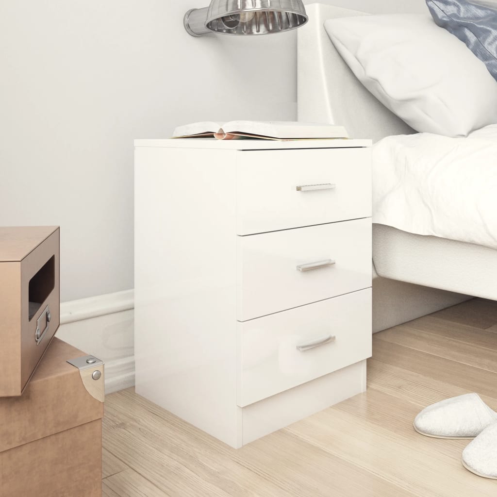 Comodini 2 Pz 38X35X55 Cm In Legno Multistrato