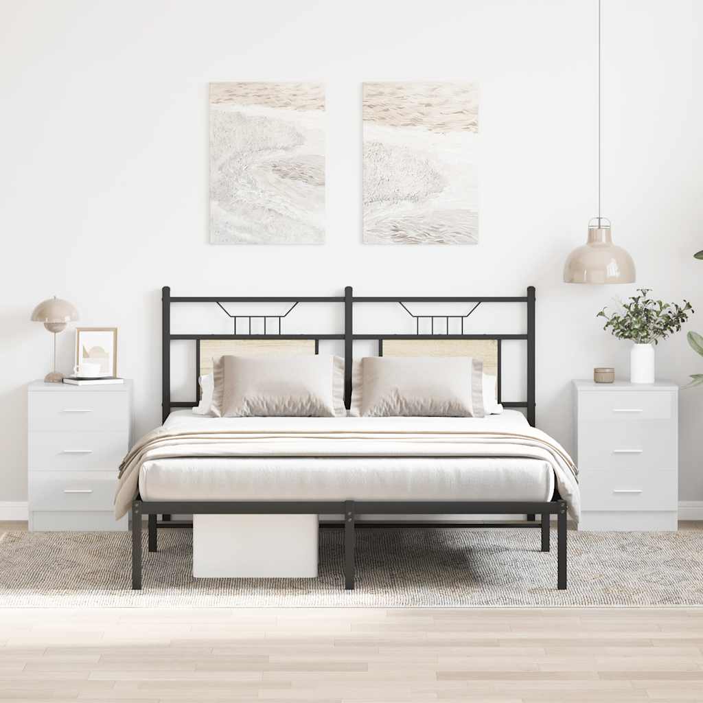 Comodini 2 Pz 38X35X55 Cm In Legno Multistrato
