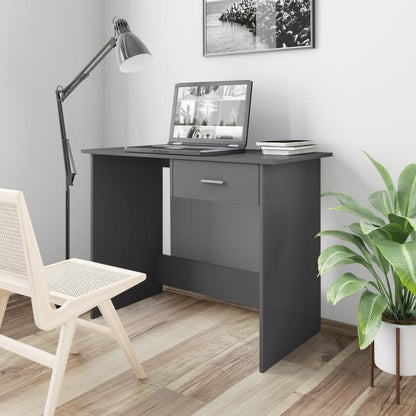 Scrivania Bianca 100X50X76 Cm In Legno Multistrato