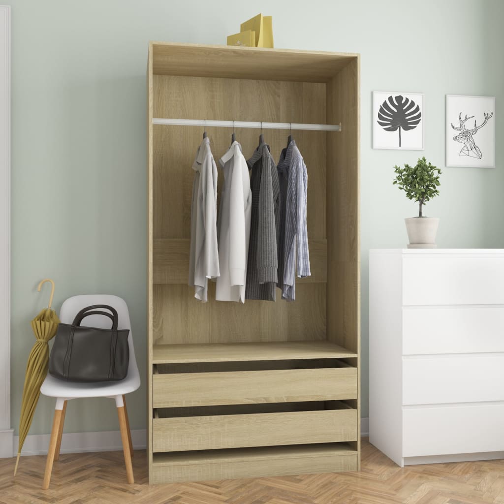 Armadio In Legno Multistrato Rovere Sonoma
