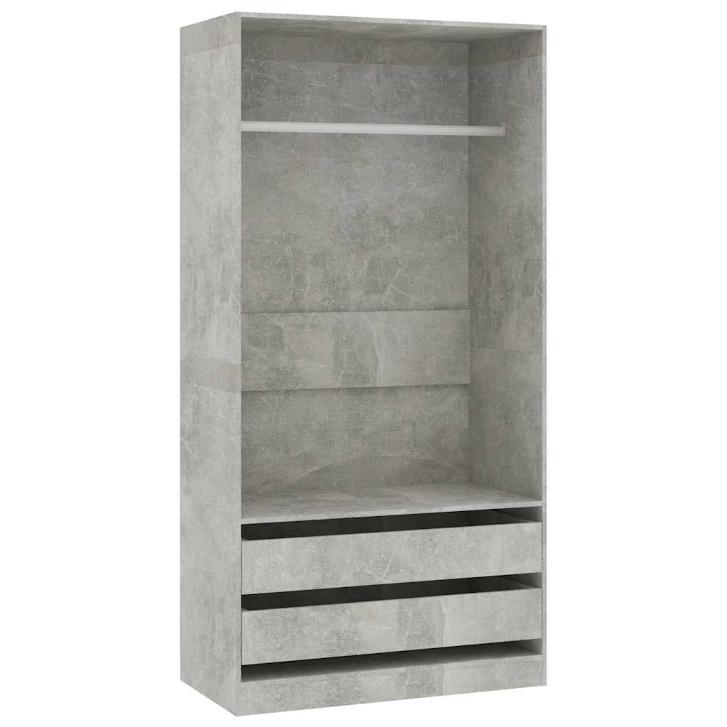 Armadio In Legno Multistrato Grigio Cemento