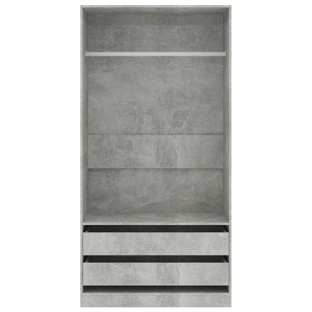 Armadio In Legno Multistrato Grigio Cemento