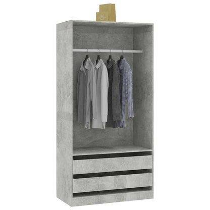 Armadio In Legno Multistrato Grigio Cemento