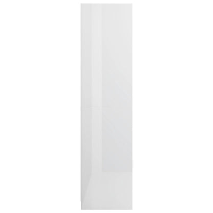 Armadio Cassetti Legno Multistrato Bianco Lucido