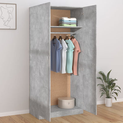 Armadio 90X52X200 Cm In Legno Multistrato