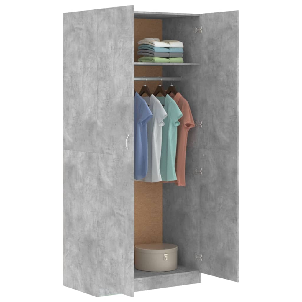 Armadio 90X52X200 Cm In Legno Multistrato