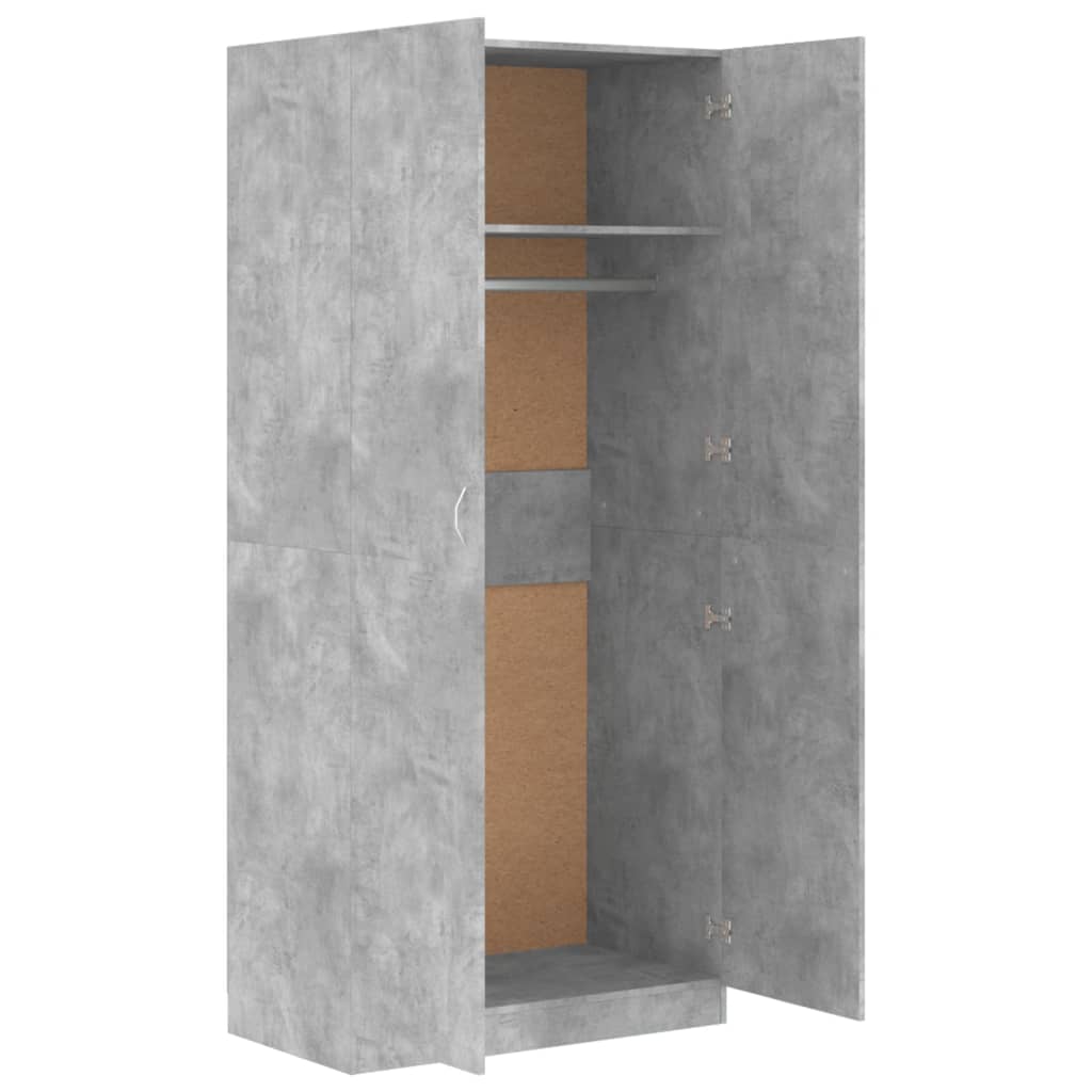 Armadio 90X52X200 Cm In Legno Multistrato