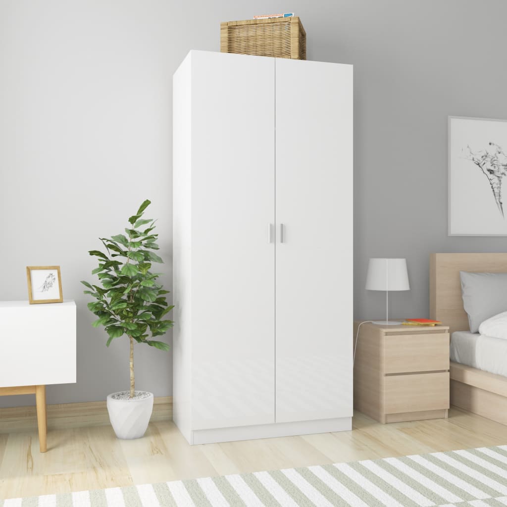 Armadio 90X52X200 Cm In Legno Multistrato