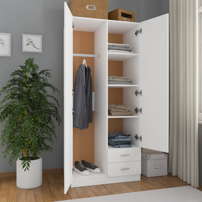 Armadio 80X52X180 Cm In Legno Multistrato